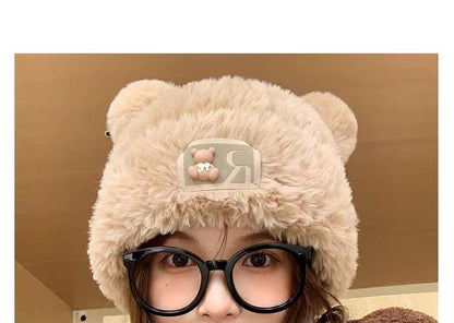 Bear / Two Tone Fluffy Hat