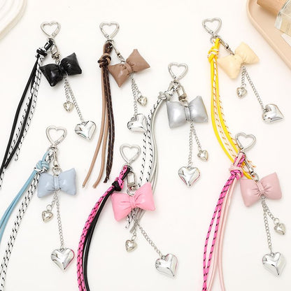 Padded Bow Knotted Phone Charm