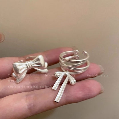 Bow Alloy Open Ring