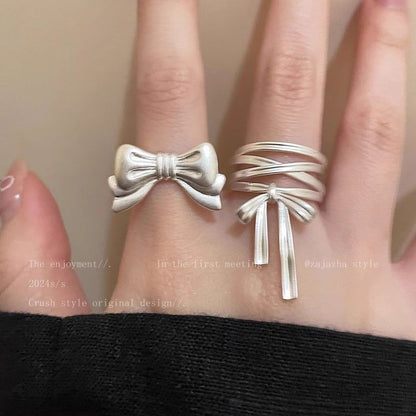 Bow Alloy Open Ring