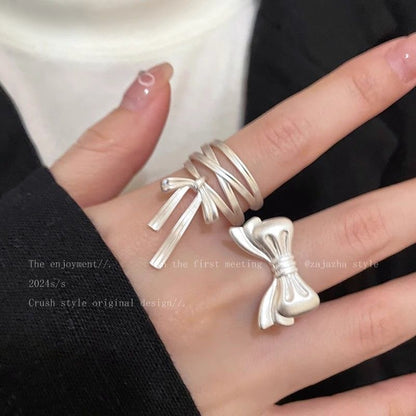Bow Alloy Open Ring