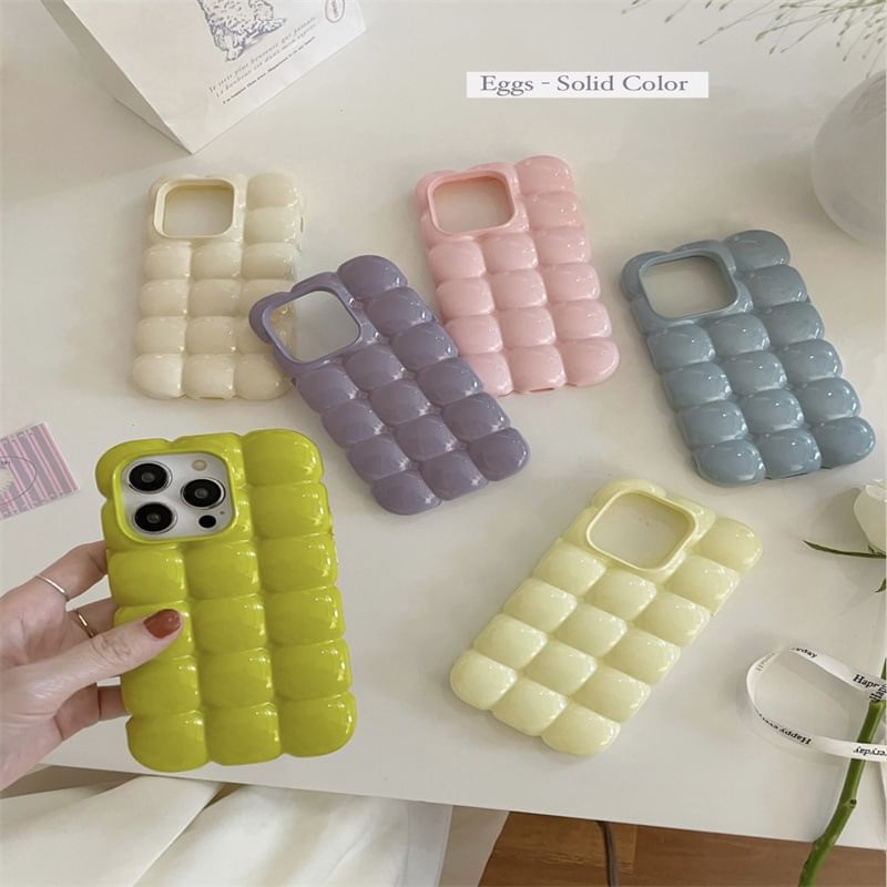 Case Plain Phone Textured