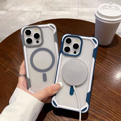 with (Compatible MagSafe) Frame Case Phone Color