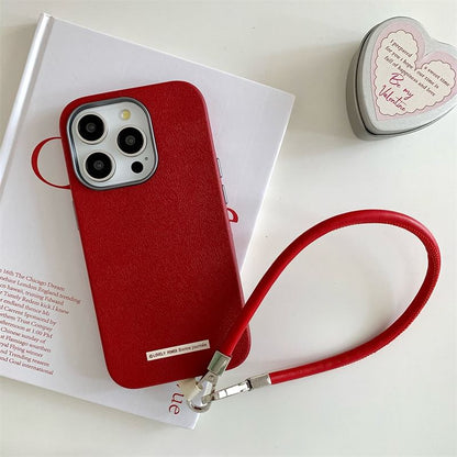 Case Faux Phone Leather Plain