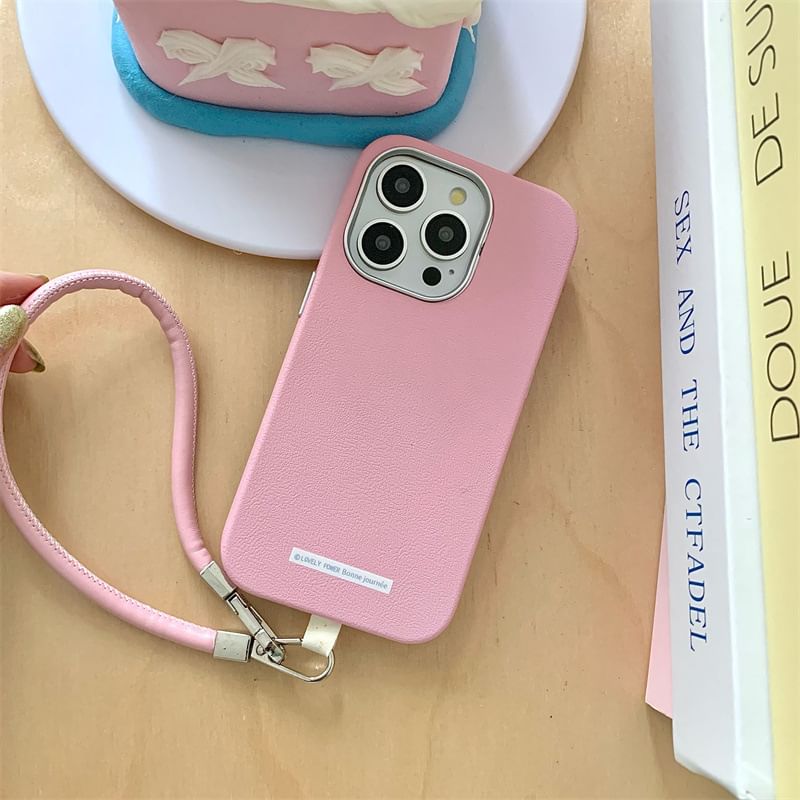 Case Faux Phone Leather Plain