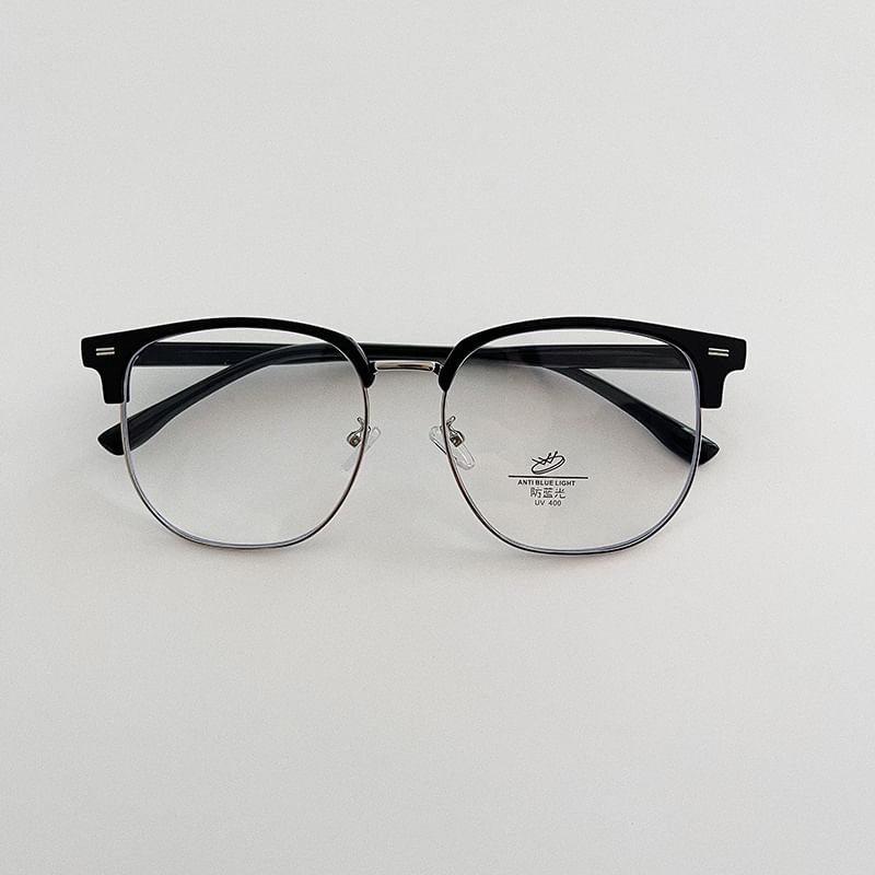 Half Frame Square Eyeglasses