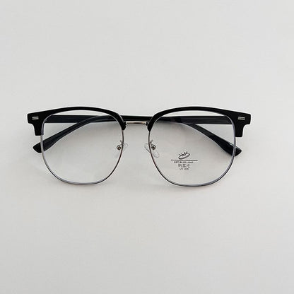 Half Frame Square Eyeglasses