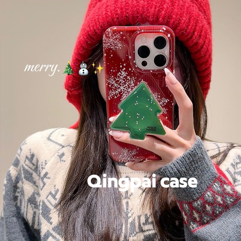 Christmas Snowman Phone Case - iPhone 16 Pro Max / 16 Pro / 16 Plus / 16 / 15 Pro Max / 15 Pro / 15 Plus / 15 / 14 Pro Max / 14 Pro / 14 Plus / 14