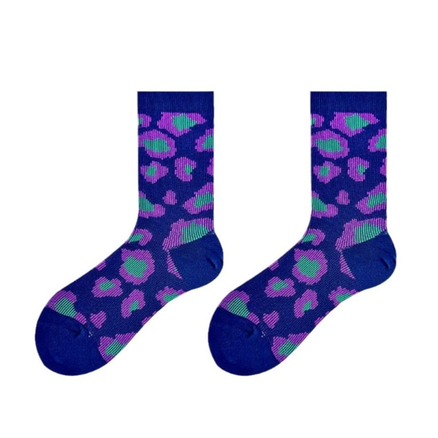 Patterned Crew Socks