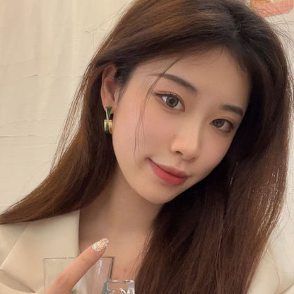 Twisted Galaxy Alloy Open Hoop Earring