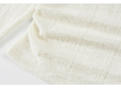 Mock Neck Tie-Up Lace Panel Top with Long Sleeves