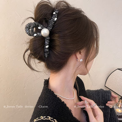 Faux Pearl Hair Claw