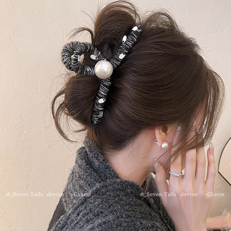 Faux Pearl Hair Claw