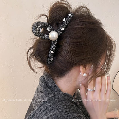 Faux Pearl Hair Claw