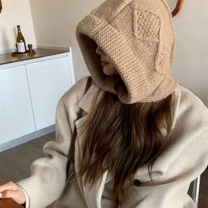 Balaclava Plain Cable Knit