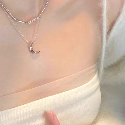 Heart / Moon Pendant Necklace