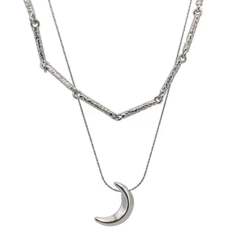 Heart / Moon Pendant Necklace