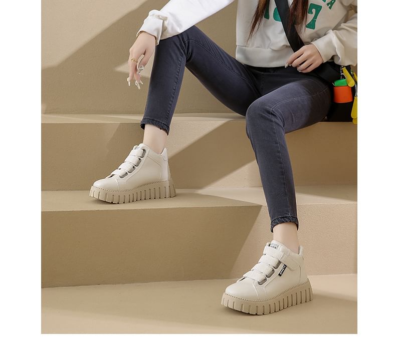 Platform Panel High Top Sneakers