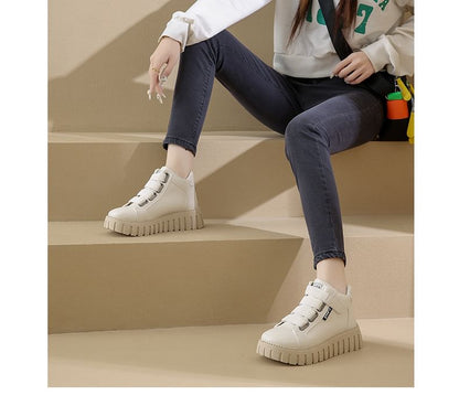 Platform Panel High Top Sneakers