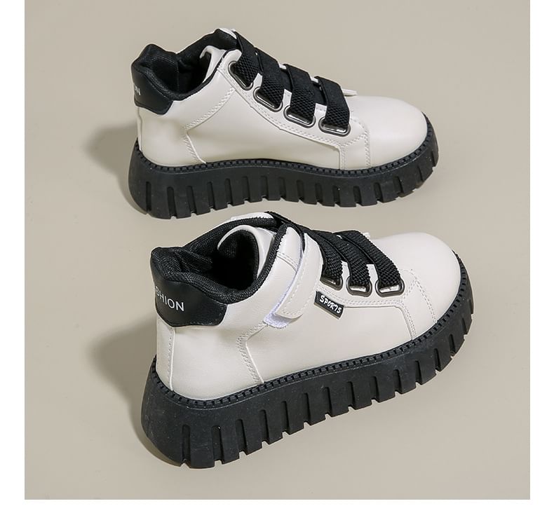 Platform Panel High Top Sneakers