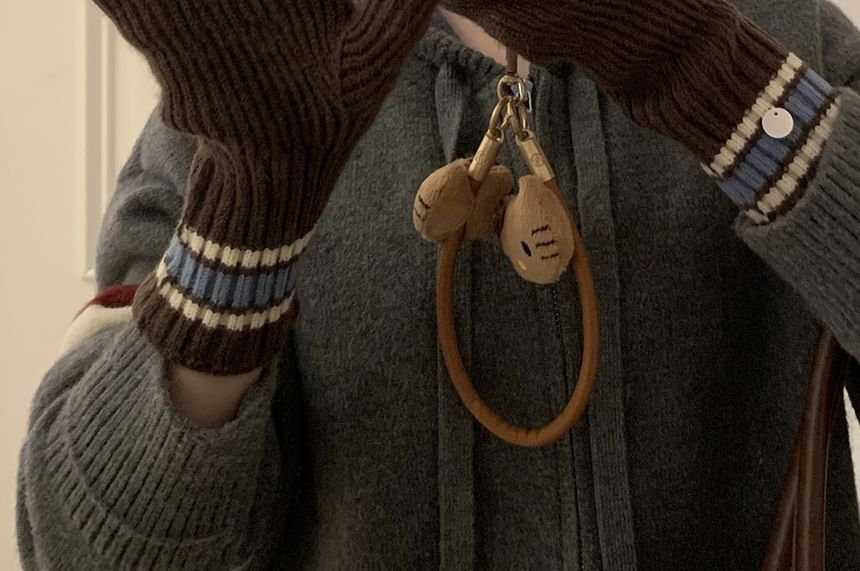 Color Block Knit Gloves