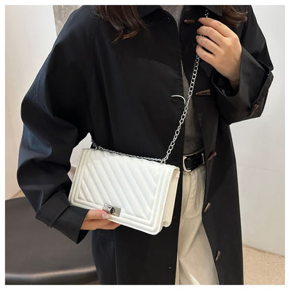 Quilted Buckle Shoulder Bag
