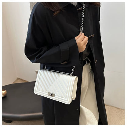 Quilted Buckle Shoulder Bag