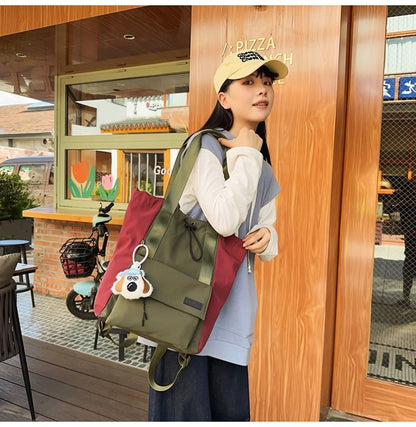 Drawstring Nylon Backpack / Bag Charm / Set