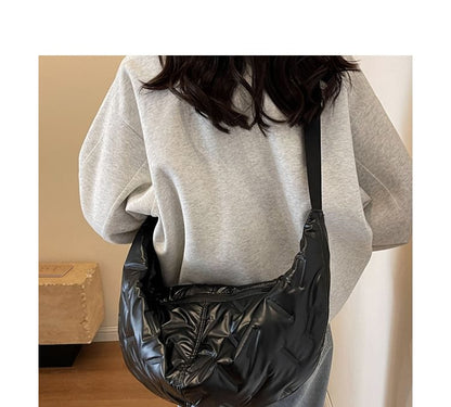 Plain Padded Crossbody Bag