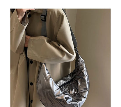 Plain Padded Crossbody Bag