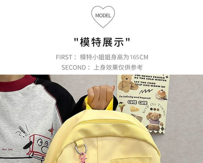 PVC Panel Nylon Laptop Backpack / Bag Charm / Badge / Set