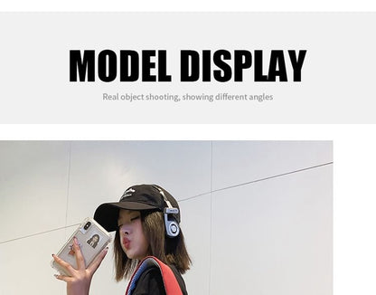 Lettering Print Nylon Laptop Backpack