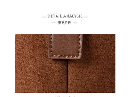 Faux Suede Shoulder Bag