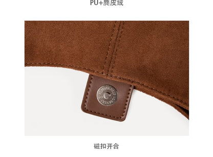 Faux Suede Shoulder Bag