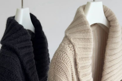 Ribbed Pocket Detail Plain Cardigan
