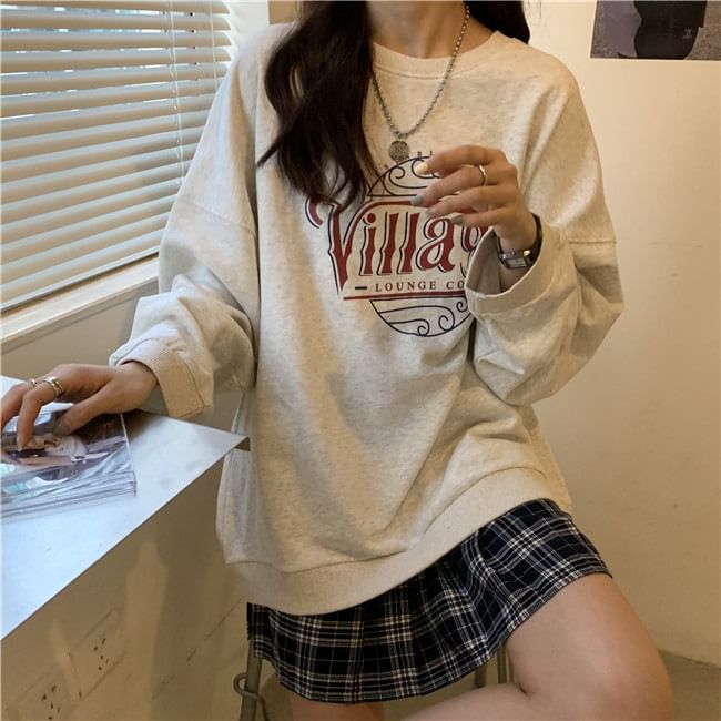 Crewneck Lettering Sweatshirt