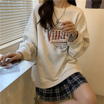 Crewneck Lettering Sweatshirt