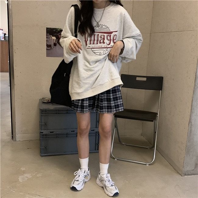 Crewneck Lettering Sweatshirt