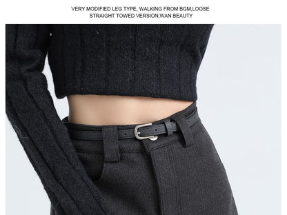 High Rise Plain Mini A-Line Skirt