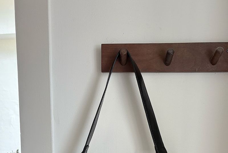 Buckled Faux Leather Shoulder Bag