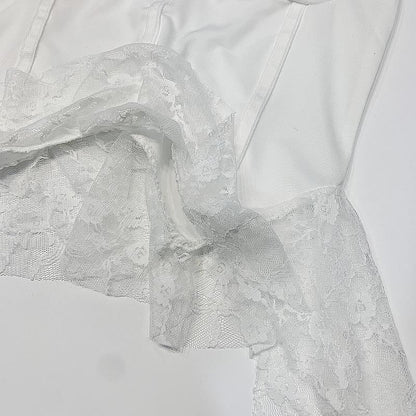 Slim Fit Crop Cami with V-Neck and Lace Panel