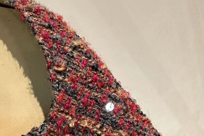 Stiletto Pointed Toe Sequin Tweed Pumps