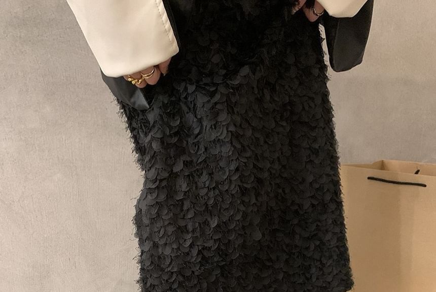 Platform Metal Accent Faux Leather Loafers