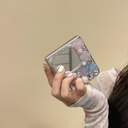 Rose Rhinestone Phone Case Mirrored