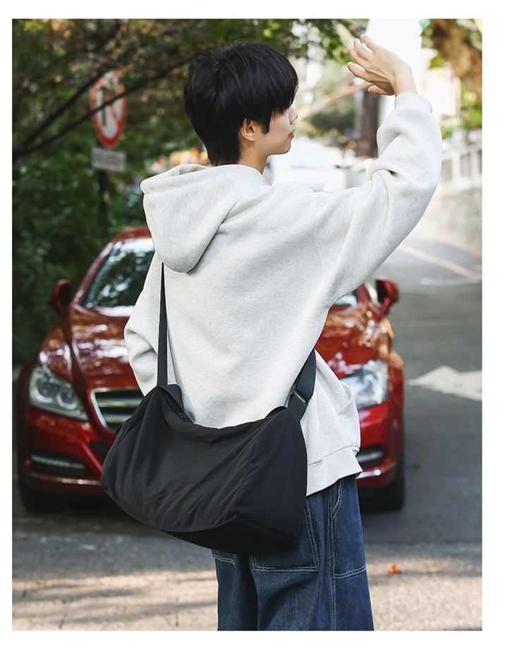 Cat Print Messenger Bag Nylon