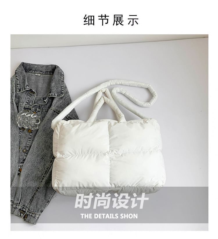 Puffer Plain Crossbody Bag Tote