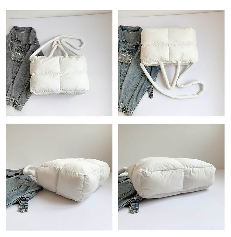 Puffer Plain Crossbody Bag Tote