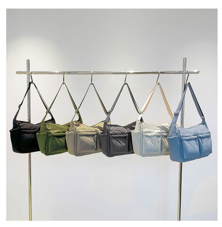 Plain Bag Nylon Messenger