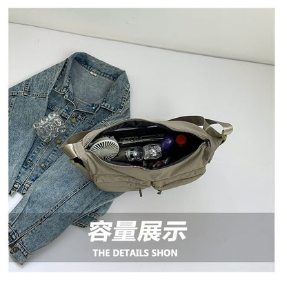 Plain Bag Nylon Messenger