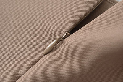 Elevated Waist Solid Pencil Skirt - Mini Length